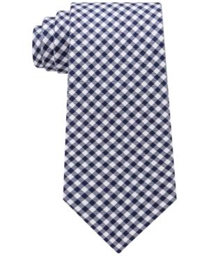 Tommy Hilfiger Men's Micro Gingham Silk Tie