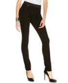 Inc International Concepts Petite Pull-on Skinny Jeggings, Black Wash