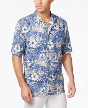 Tommy Bahama Men's Hibiscus De Cuba Floral-print Silk Short-sleeve Shirt