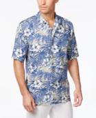 Tommy Bahama Men's Hibiscus De Cuba Floral-print Silk Short-sleeve Shirt