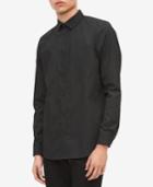 Calvin Klein Men's Non-iron Spiral-print Shirt