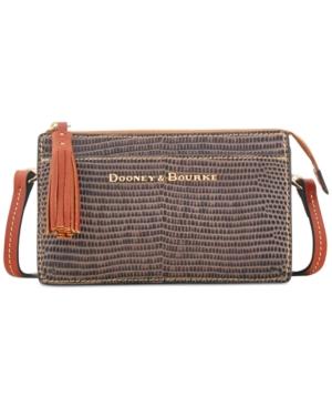 Dooney & Bourke Lizard Embossed Leather Gingy Crossbody