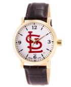 Gametime Mlb St. Louis Cardinals Men's Shiny Gold Vintage Alloy Watch