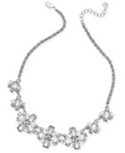 Charter Club Floral Crystal Collar Necklace, Created For Macy's