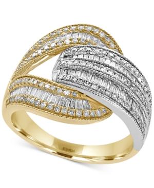Duo By Effy Diamond Open Wrap Ring (1 Ct. T.w.) In 14k Yellow And White Gold