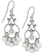 Giani Bernini Fair Isle Dangle Drop Earrings In Sterling Silver, Created For Macy's