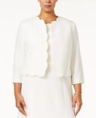 Kasper Plus Size Scalloped Blazer