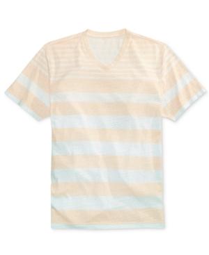 American Rag Men's Ombre Stripe V-neck T-shirt, Created For Macy's