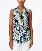 Charter Club Petite Floral-print Top, Created For Macy's