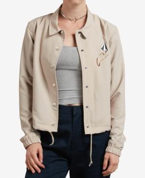 Volcom Juniors' Graphic-print Bomber Jacket
