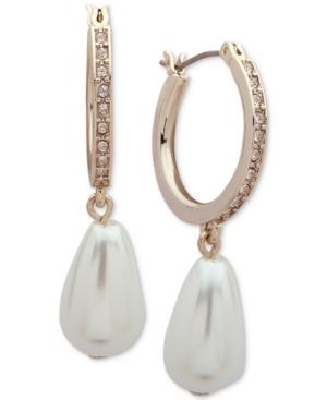 Ivanka Trump Gold-tone Imitation Pearl & Crystal Drop Earrings