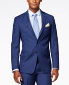 Calvin Klein X-fit Blue Solid Extra Slim-fit Jacket