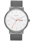Skagen Men's Gray Titanium Mesh Bracelet Watch 40mm Skw6321