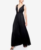 Fame And Partners Long Dress With Back Chain
