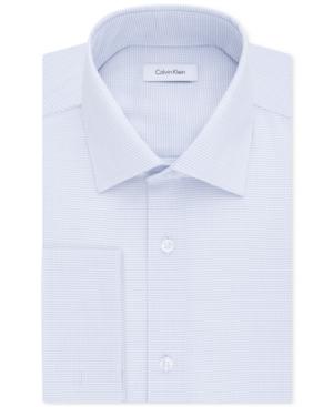 Calvin Klein Steel Men's Classic-fit Non-iron Performance Check Dress Shirt