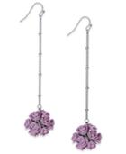 Inc International Concepts Carved Rose Ball Drop Earrings, Created For Macy's