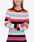 Tommy Hilfiger Striped Shine Sweater, Created For Macy's
