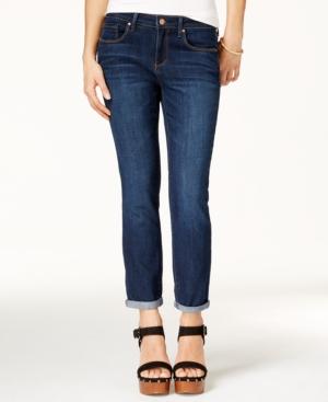 Jessica Simpson Juniors' Forever Cropped Royal Wash Skinny Jeans