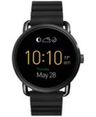 Fossil Q Wander Black Silicone Strap Touchscreen Smart Watch 45mm Ftw2103
