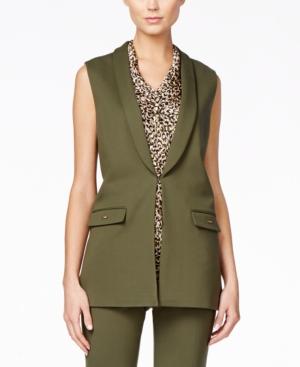 Tahari Asl Shawl-collar Vest
