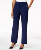 Kasper Embellished Straight-leg Pants