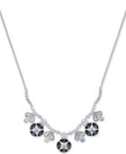 Charter Club Silver-tone Multi-crystal Collar Necklace, Only At Macy's