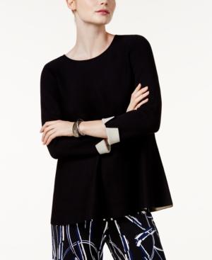 Alfani Crew-neck Swing Sweater, Created For Macy's