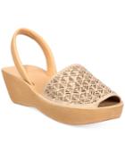 Kenneth Cole Reaction Women's Fine Glass 3 Platform Wedge Sandals Women's Shoes