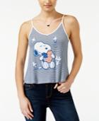 Hybrid Juniors' Peanuts Snoopy Graphic Tank Top