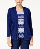 Alfred Dunner Petite Sierra Madre Layered-look Sweater