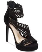 Jessica Simpson Azure Feathered Platform Dress Sandals Women's Shoes