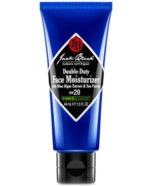 Jack Black Double-duty Face Moisturizer Spf 20 With Blue Algae Extract & Sea Parsley, 1.5 Oz