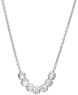 Unwritten Sterling Silver Mini Bead And Chain Necklace