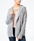 American Rag Lace-up-back Hooded Cardigan, Only At Macy's