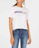 Rebellious One Juniors' Brooklyn Crop Graphic T-shirt
