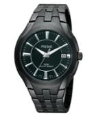 Pulsar Watch, Men's Black Ion Plated Stainless Steel Bracelet 40mm Pxha27