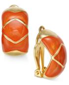 Erwin Pearl Atelier For Charter Club Gold-tone Colored Clip-on Earrings, Only At Macy's