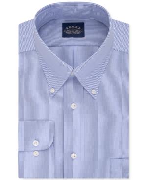 Eagle Men's Classic-fit Non-iron Blue Solid Dress Shirt