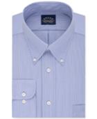 Eagle Men's Classic-fit Non-iron Blue Solid Dress Shirt