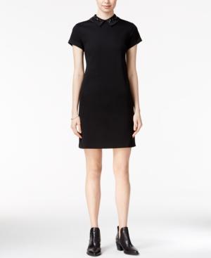 Maison Jules Embellished Collar Dress, Only At Macy's