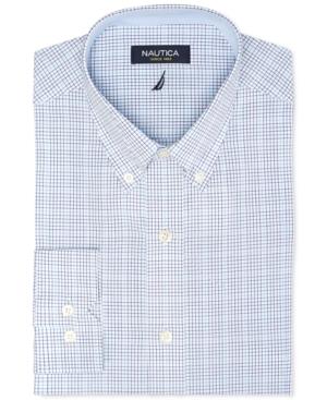 Nautica Blue Tattersal Dress Shirt