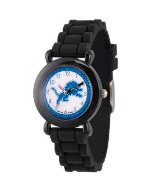 Gametime Nfl Detroit Lions Kids' Black Plastic Time Teacher Watch