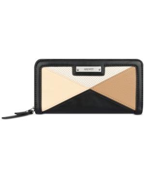 Nine West Treasures Zip Around Detailed Wallet