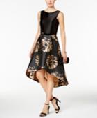 Donna Ricco High-low Belted Party Dress