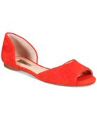 Inc International Concepts Women's Elsah D'orsay Peep-toe Flats, Created For Macy's Women's Shoes