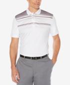 Pga Tour Men's Slim Fit Heathered Colorblocked Polo