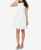 Rachel Rachel Roy Perforated Fit & Flare Shirtdress
