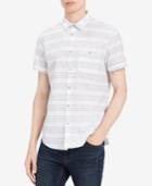 Calvin Klein Jeans Men's Textured Striped Shirt