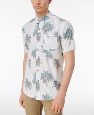 Univibe Men's California Palm-print Shirt