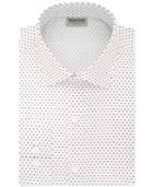 Kenneth Cole Reaction Men's Slim-fit Techni-cole 3 Way Flex Teal Print Dress Shirt